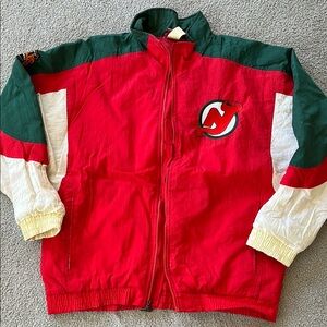 Retro red, white & green New Jersey Devils jacket